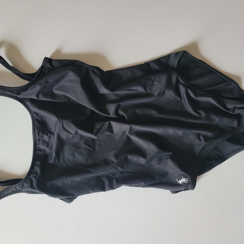 Ralph Lauren Black One-Piece Swimsuit Classic Design